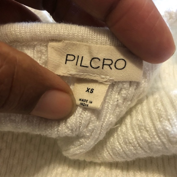 Anthropologie by Pilcro Lace Strap Rib Sweater Tank Top Ivory Size XS NWOT - Picture 13 of 13